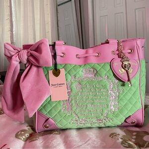 Juicy Couture Juicy Tale tote Retro Green and Pink